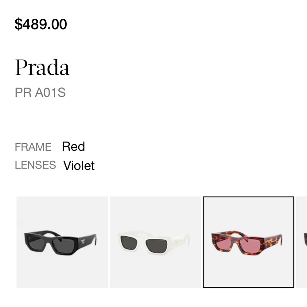 Authentic PRADA Sunglasses - Picture 6 of 11